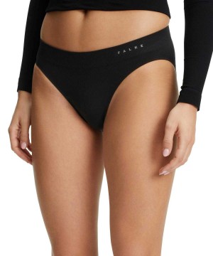 Bielizny Falke Brief Warm Damskie Czarne | LOBPAE-819