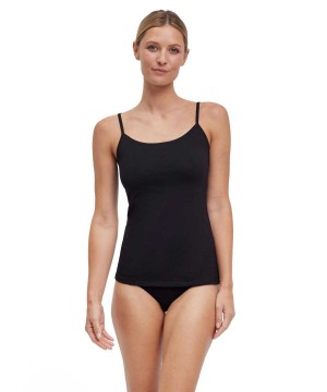 Bras & Tops Falke 2-Pack Top Daily Comfort Damskie Czarne | HVCMJL-096