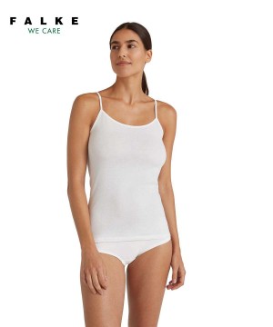 Bras & Tops Falke Top Daily Natural Damskie Białe | BODNKS-476