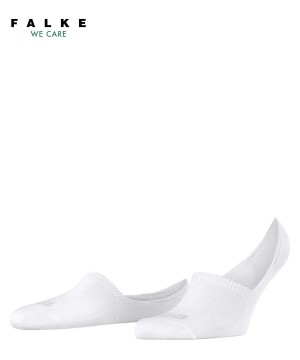 No Show Socks Falke Step High Cut Invisibles Męskie Białe | QYNJSG-206