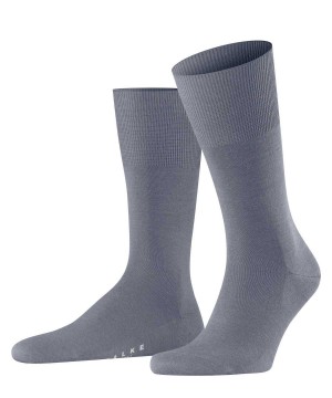 Skarpetki Falke Airport Socks Męskie Szare | KLSBVN-786