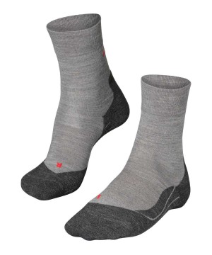 Skarpetki Falke RU4 Endurance Wool Running Socks Męskie Szare | KOUTNW-508