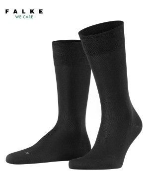 Skarpetki Falke Sensitive Malaga Socks Męskie Czarne | XEDFTB-170
