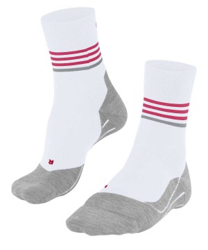 Sports Socks Falke RU4 Endurance Reflect Running Socks Damskie Białe | SXERDZ-765