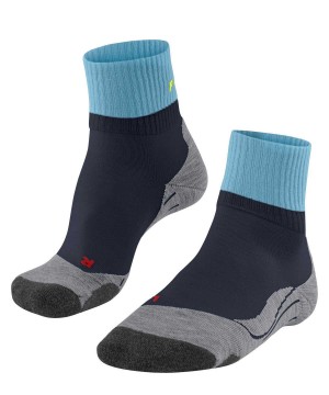 Sports Socks Falke TK2 Explore Short Trekking Short sock Damskie Niebieskie | SMZJYH-705