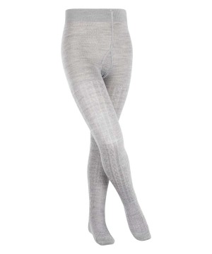 Tights Falke Cable Tights Dziecięce Szare | QHGLXD-281